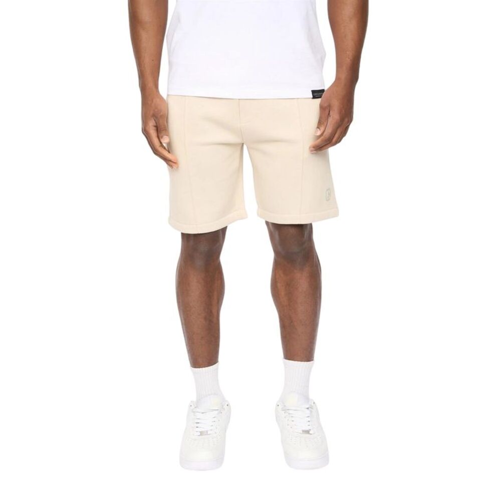 Crosshatch Mens Bardon Casual Shorts / Light Stone